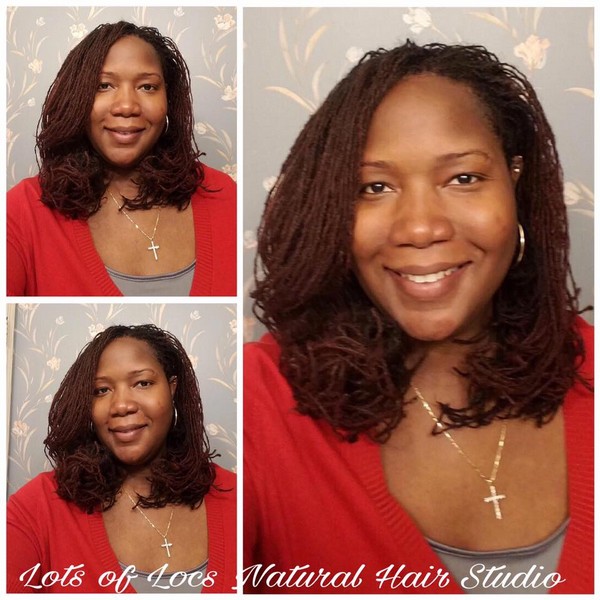 Lots of Locs natural hair styling portfolio collage